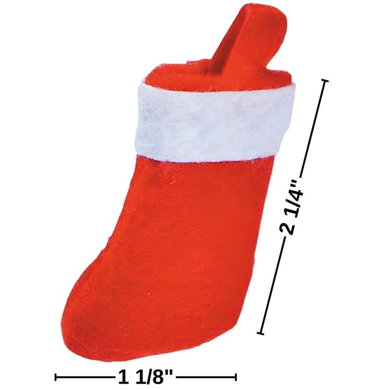 Fun Express Mini Christmas Stockings â€“ Holiday Craft Supplies for Kids â€“ DIY Projects Gift Tags Ornaments Fun Home Activities â€“ Perfect for Holiday Parties & Stocking Stuffers â€“ Red & Green 24 Pieces - Image 4